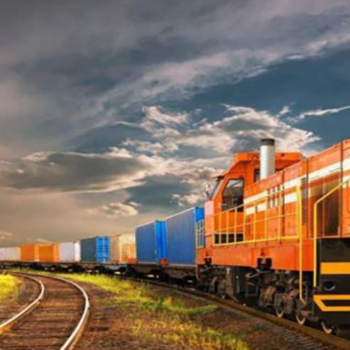 Transportista de carga ferroviaria Fba Dhl en almacenamiento de envío Amazon China a Estados Unidos